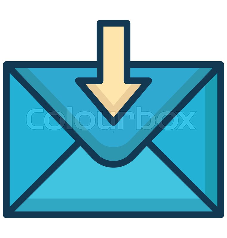 760x800 Inbox Isolated Vector Icon Which Can Stock Vector Colourbox