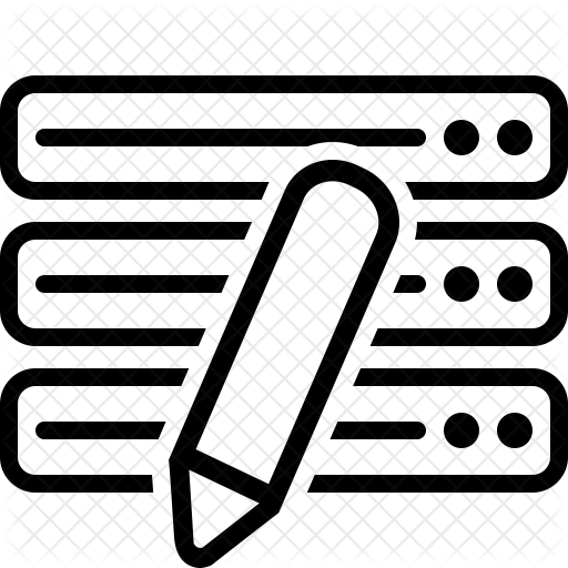 512x512 Edit Database Icon Of Line Style