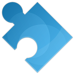 256x256 Module Puzzle Icon Blue Bits Iconset Icojam