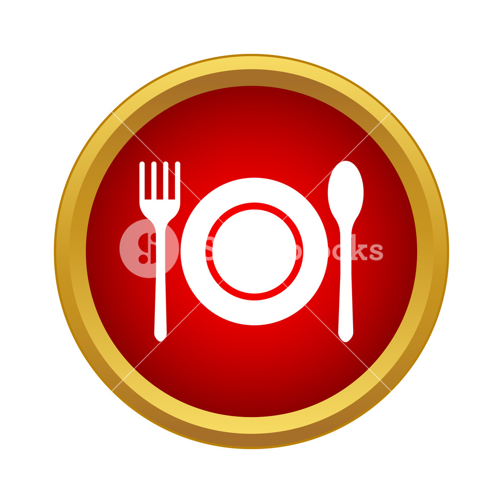 1000x1000 Cutlery Set Icon In Simple Style On A White Background Royalty