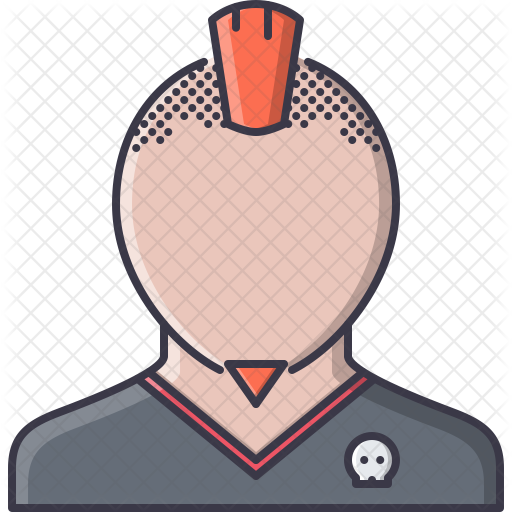 512x512 Mohawk Icon Of Flat Style