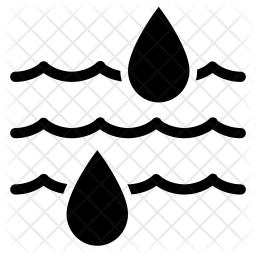 256x256 Moisture Icon Of Glyph Style