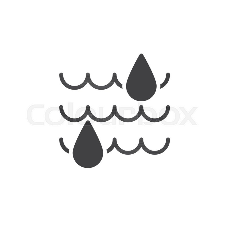 800x800 Moisture Icon Vector, Filled Flat Stock Vector Colourbox