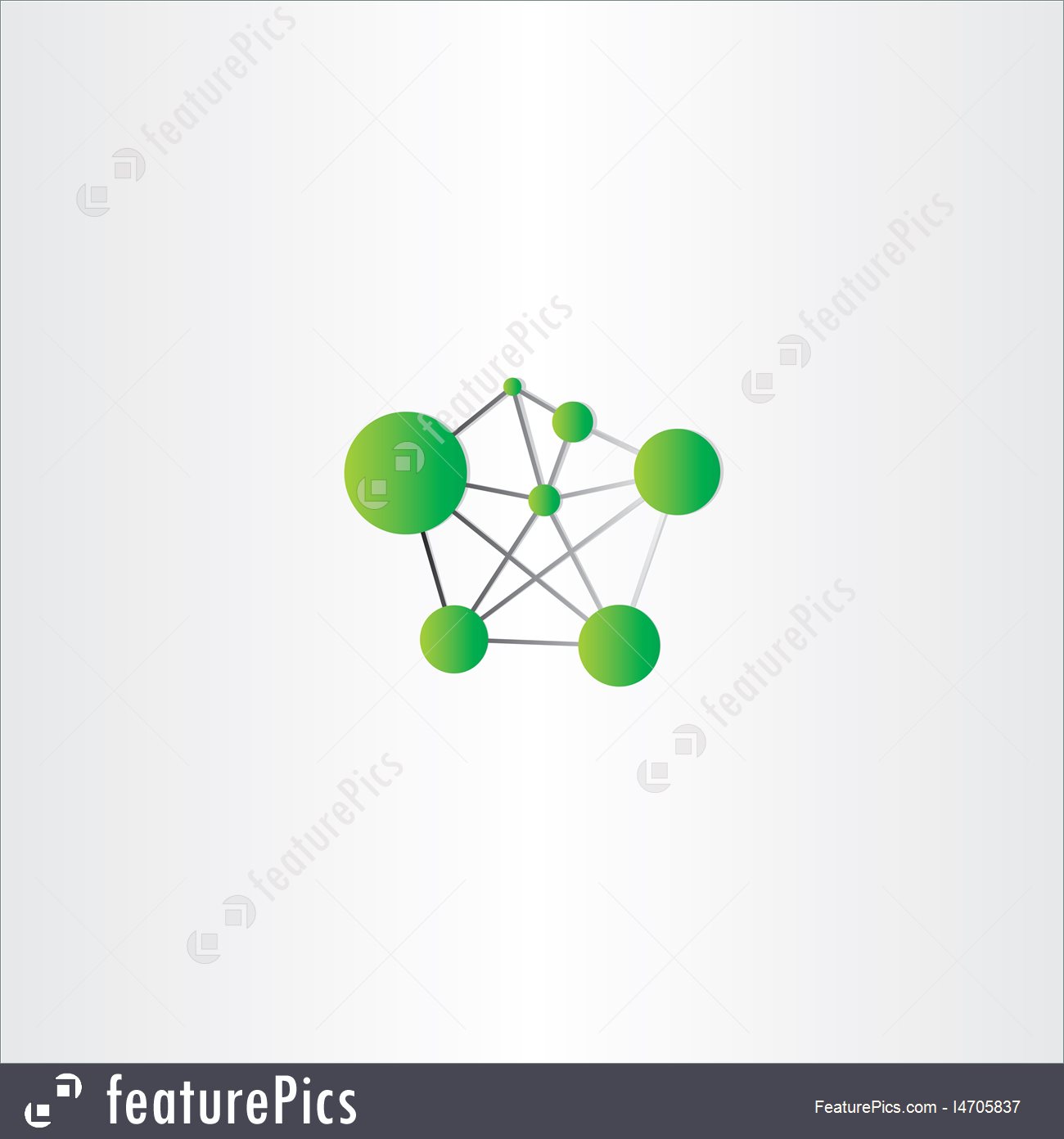 1300x1392 Molecule Icon Green Vector Logo