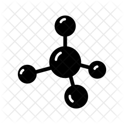256x256 Molecule Icon Of Glyph Style