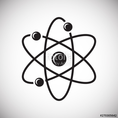 500x500 Molecule Icon On Background For Graphic And Web Design Simple