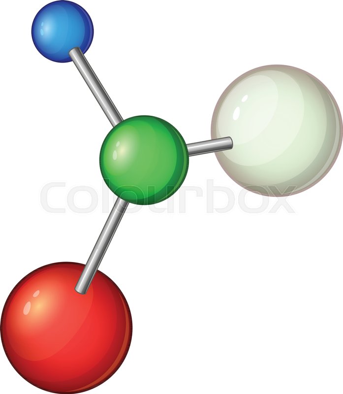 697x800 Model Molecule Icon Cartoon Stock Vector Colourbox