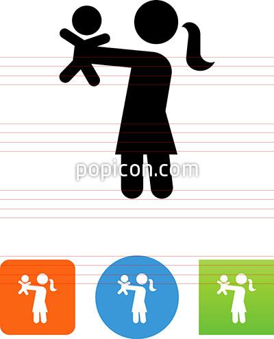 400x494 Mom Holding Baby Icon