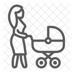 256x256 Mom Icon Of Line Style