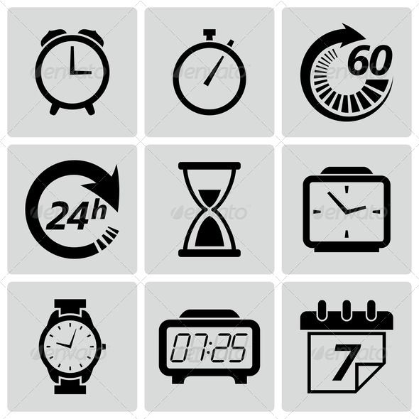590x590 Clock And Time Icons Alarm, Black, Calendar, Circle, Clock
