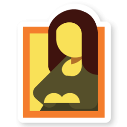256x256 Mona Lisa Icon Swarm App Sticker Iconset Sonya