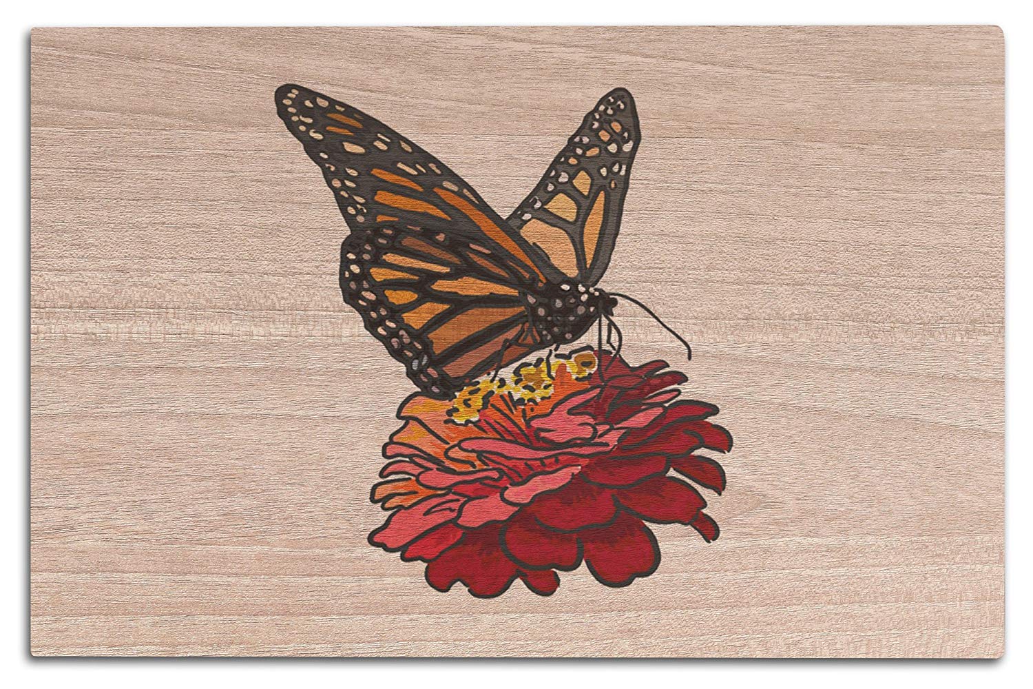 1500x1000 Lantern Press Monarch Butterfly And Flower