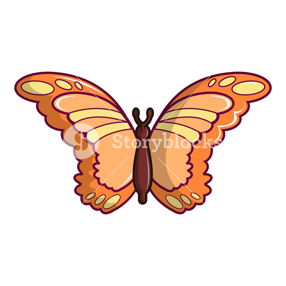 1000x1000 Monarch Butterfly Icon Cartoon Illustration Of Monarch Butterfly