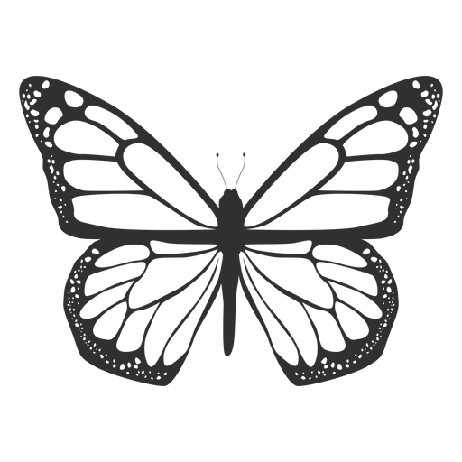 512x512 Monarch Butterfly Silhouette Icon