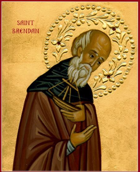 450x553 St Brendan Icon In Iconography Orthodox Icons, Monastery