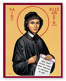 233x286 Icon Of Saint Elizabeth Ann Seton From Monastery Icons