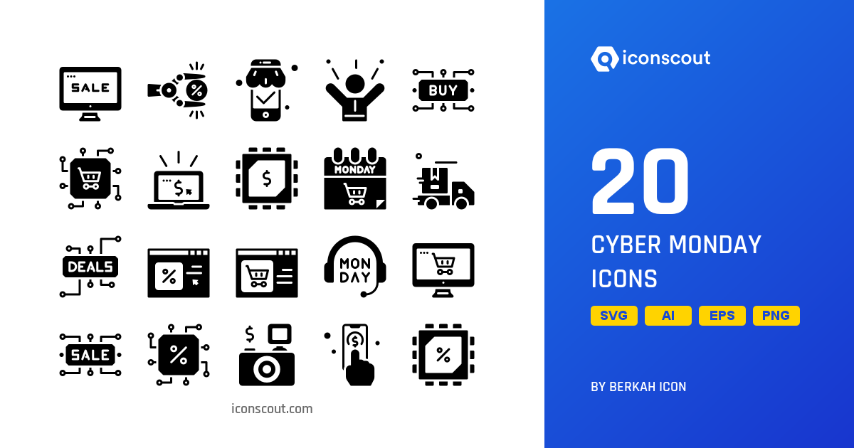 1200x630 Download Cyber Monday Icon Pack