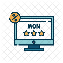 256x256 Cyber Monday Icon Of Colored Outline Style