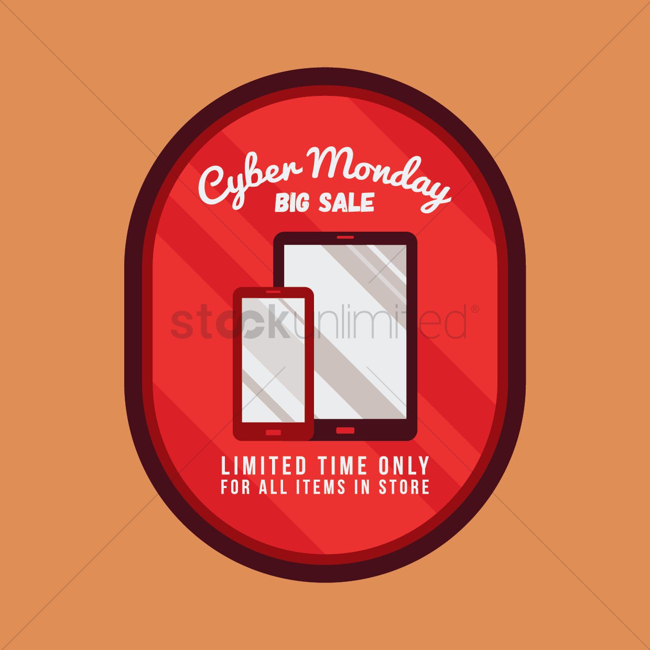 1300x1300 Cyber Monday Sale Icon Vector Image
