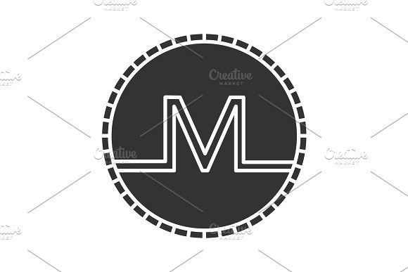 580x387 Monero Coin Glyph Icon Icons Design Glyph Icon, Glyphs, Icon