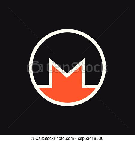 450x470 Monero Icon Monero Cryptocurrency Icon On A Gray Background