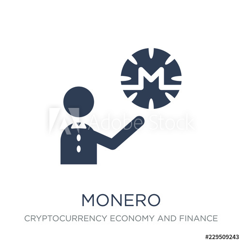 500x500 Monero Icon Trendy Flat Vector Monero Icon On White Background