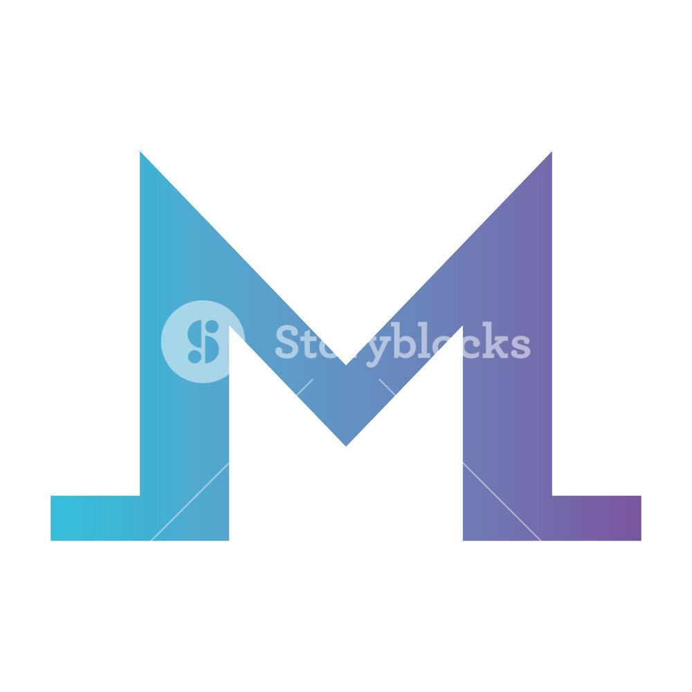 1000x1000 Cryptocurrency Monero Symbol Isolated Icon Vector Illustration