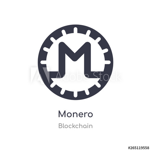 500x500 Monero Icon Isolated Monero Icon Vector Illustration