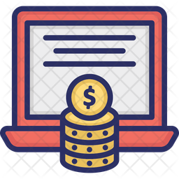 256x256 Business Monetization Icon Of Colored Outline Style