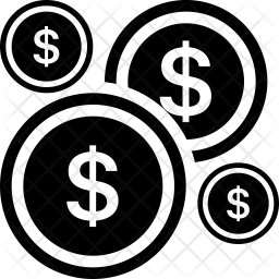 256x256 Money Monetizing Icon Of Glyph Style