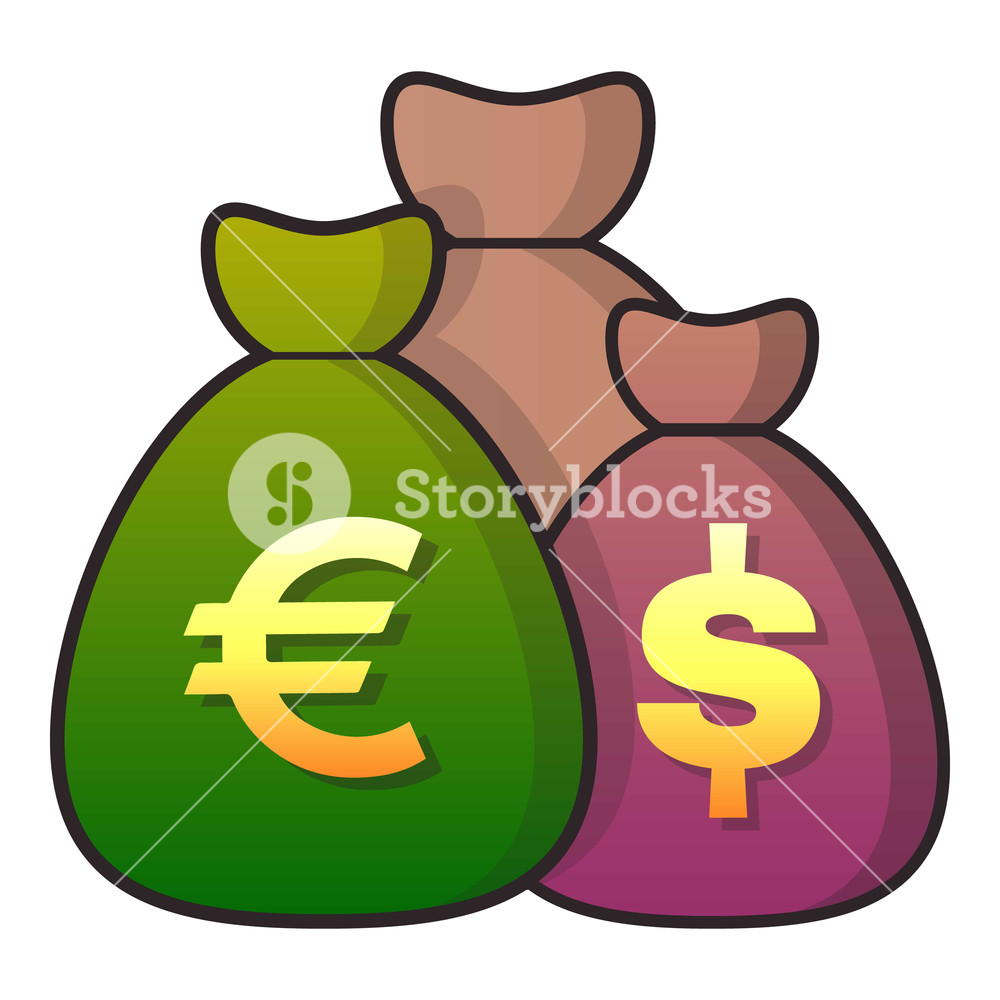 1000x1000 Money Bag Icon Flat Illustration Of Money Bag Vector Icon For Web