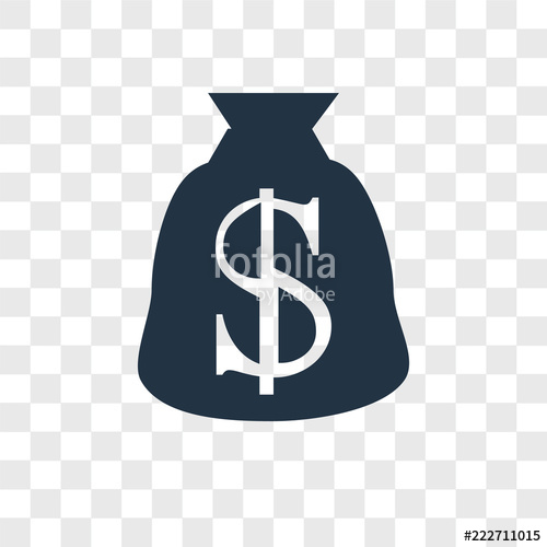 500x500 Money Bag Icons Isolated On Transparent Background Modern