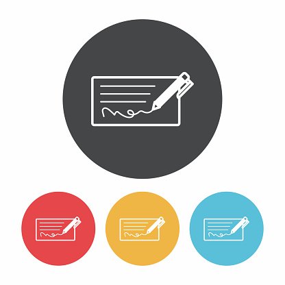 416x416 Money Check Icon Premium Clipart