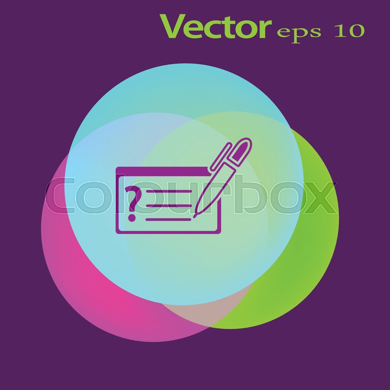 800x800 Money Check Vector Icon, Bank Money Stock Vector Colourbox