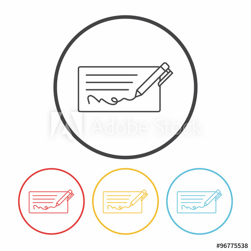 500x500 Money Check Line Icon