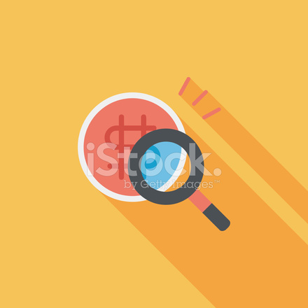 440x440 Find Money Flat Icon With Long Stock Vector