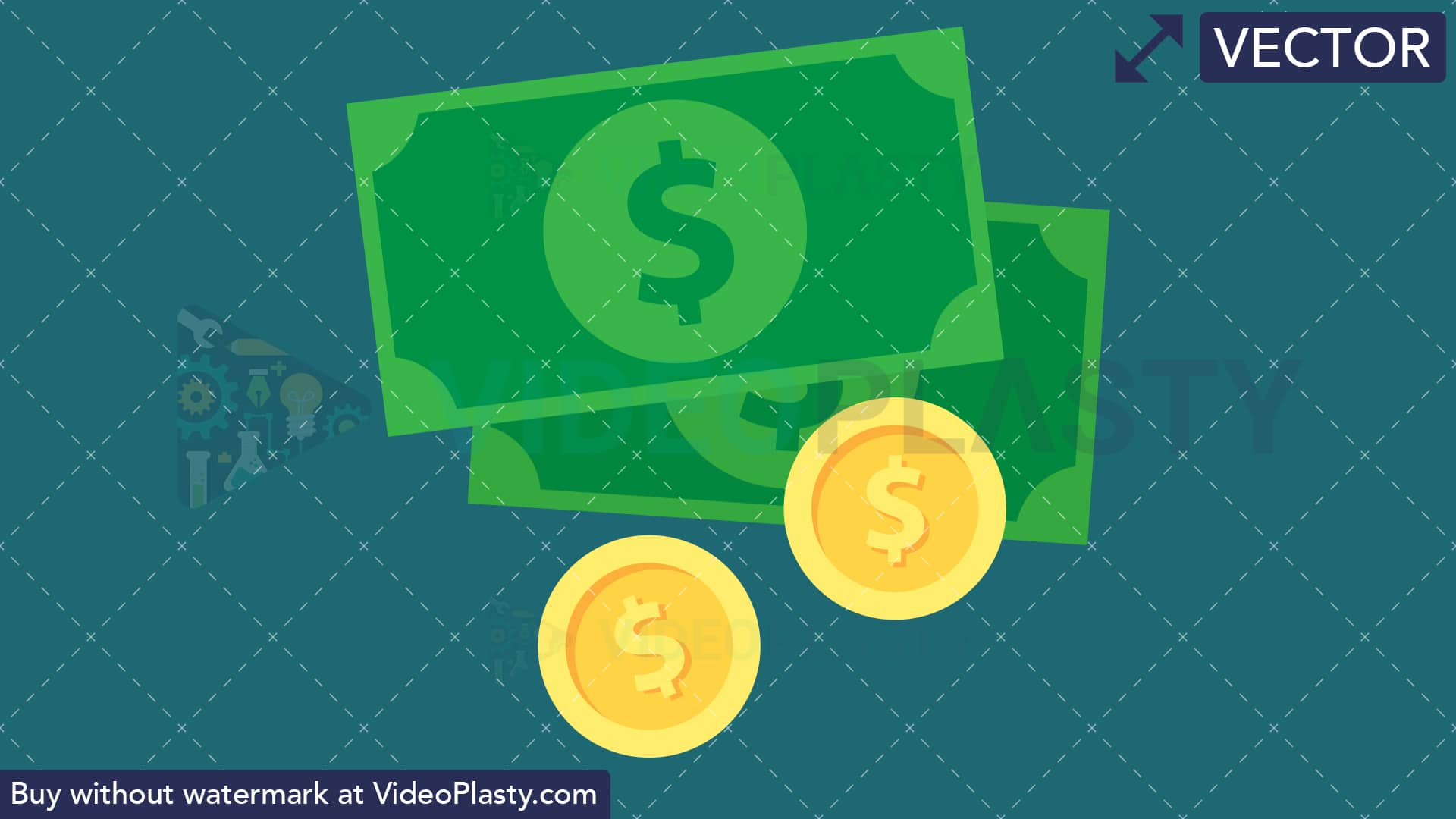 1920x1080 Money Flat Icon