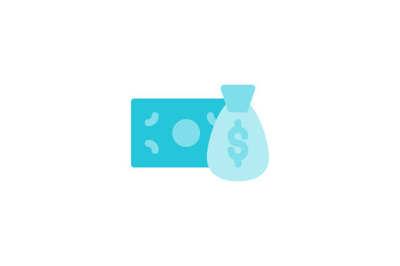 580x386 Money Flat Icon Graphic