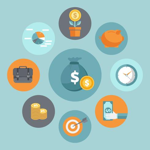 490x490 Business And Finance Concept Money Investment Flat Icon