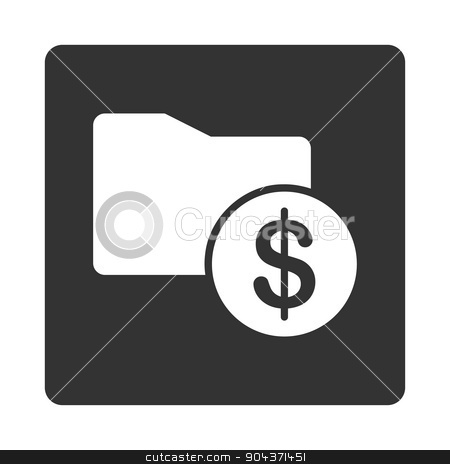 450x464 Money Folder Icon Stock Vector