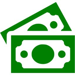 256x256 Green Banknotes Icon