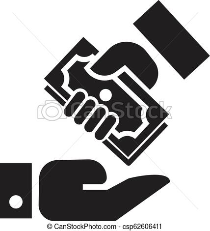 428x470 Hand Give Bribery Money Icon, Simple Style Hand Give Bribery