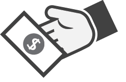 247x161 Hand With Money Icon