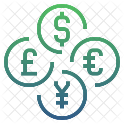 256x256 Money Icon Of Gradient Style