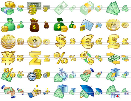 440x340 Large Money Icons