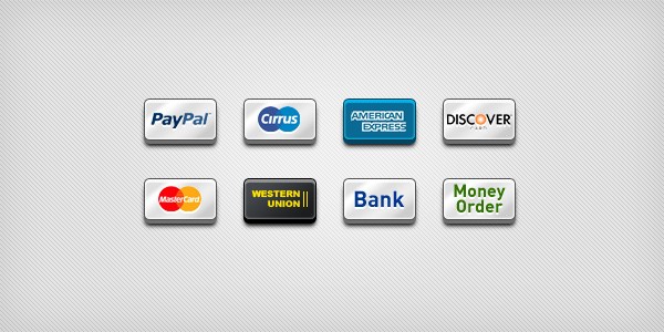 600x300 Popular Payment Icons