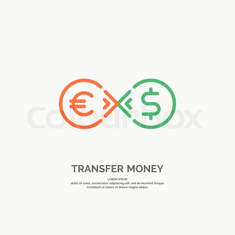 800x800 Modern Money Transfer Icon And Emblem Stock Vector Colourbox
