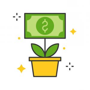 300x300 Money Tree Investment Vector Icon Hoodamathrun