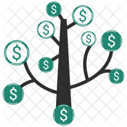 256x256 Money Tree Icon Of Flat Style
