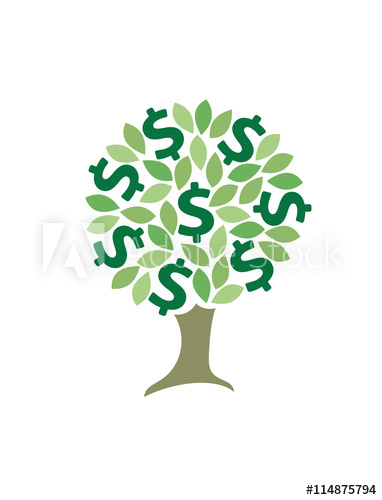 382x500 Money Tree Icon Dollar Vector Illustration